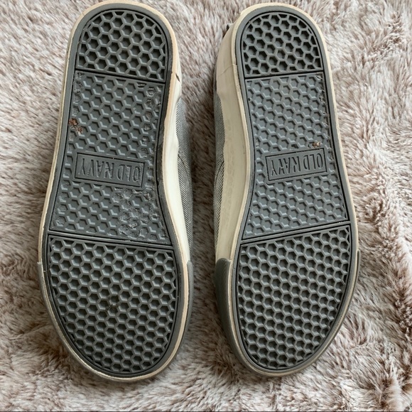 Canvas Slip-on Sneakers for Boys in Size 2 in Color Gray and white - Picture 6 of 7